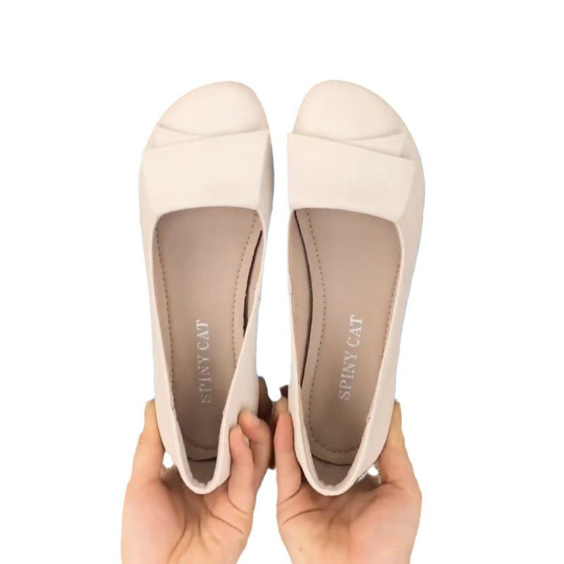 Damen Ballerinas mit eleganter Schleifenverzierung und komfortablem Absatz EB