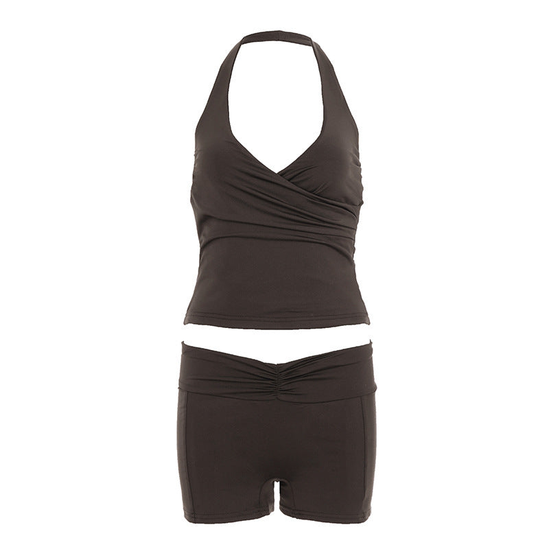 Damen sportliches Bikini-Set mit stylischem Schnitt und verstellbaren Trägern EB