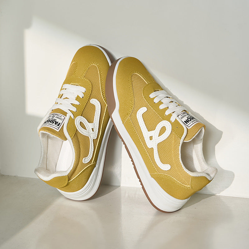 Damen Sportliche Sneaker mit atmungsaktiver Mesh-Oberfläche und rutschfester Sohle EB