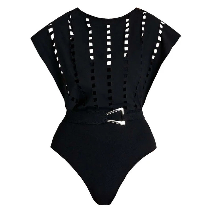 Damen Badeanzug mit elegantem Schnitt und modischen Details EB