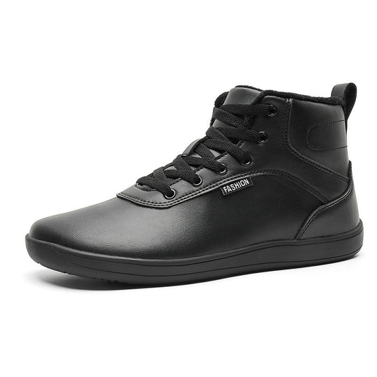 Herren nan knöchelhoher Freizeit-Sneaker mit warmem Plüschfutter, gepolsterter Innensohle und rutschfester Gummilaufsohle EB