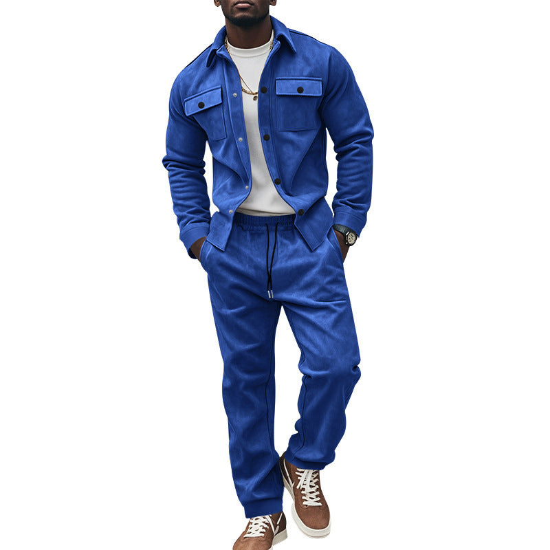 Herren Freizeit-Longejacke mit praktischen Knopftaschen und elastischen Details EB