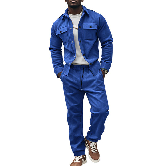 Herren Freizeit-Longejacke mit praktischen Knopftaschen und elastischen Details EB