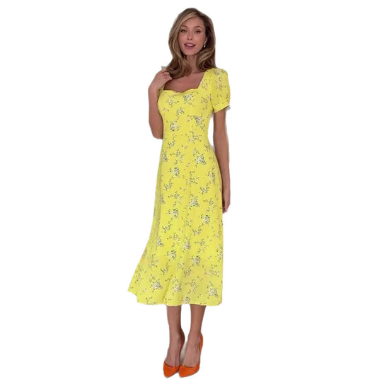 Damen Sommerkleid mit floralen Mustern EB