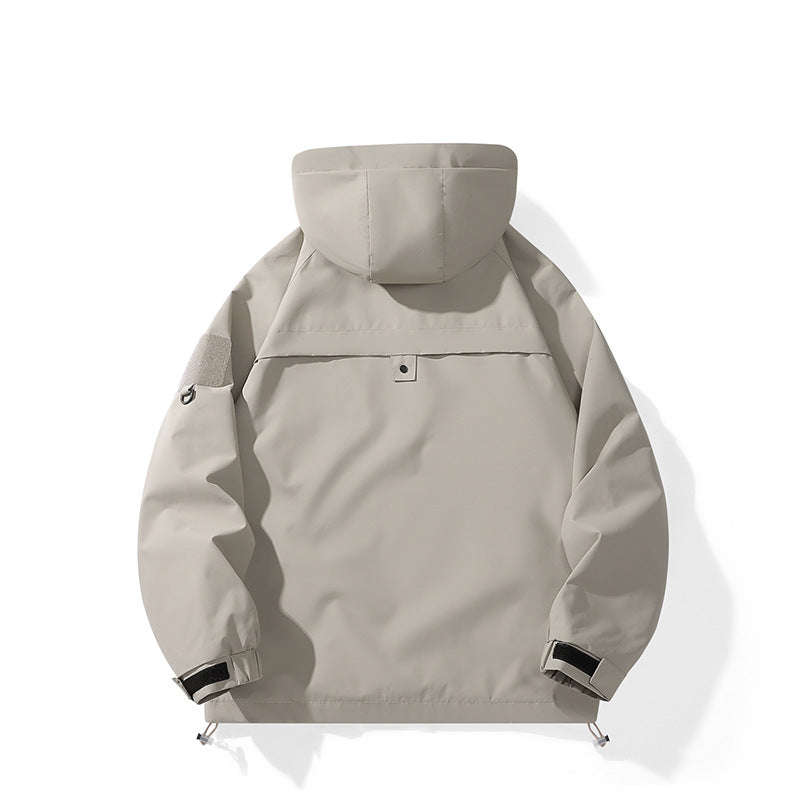 Damen technische Outdoor-Jacke mit verstellbarem Kapuzendesign und praktischen Taschen EB