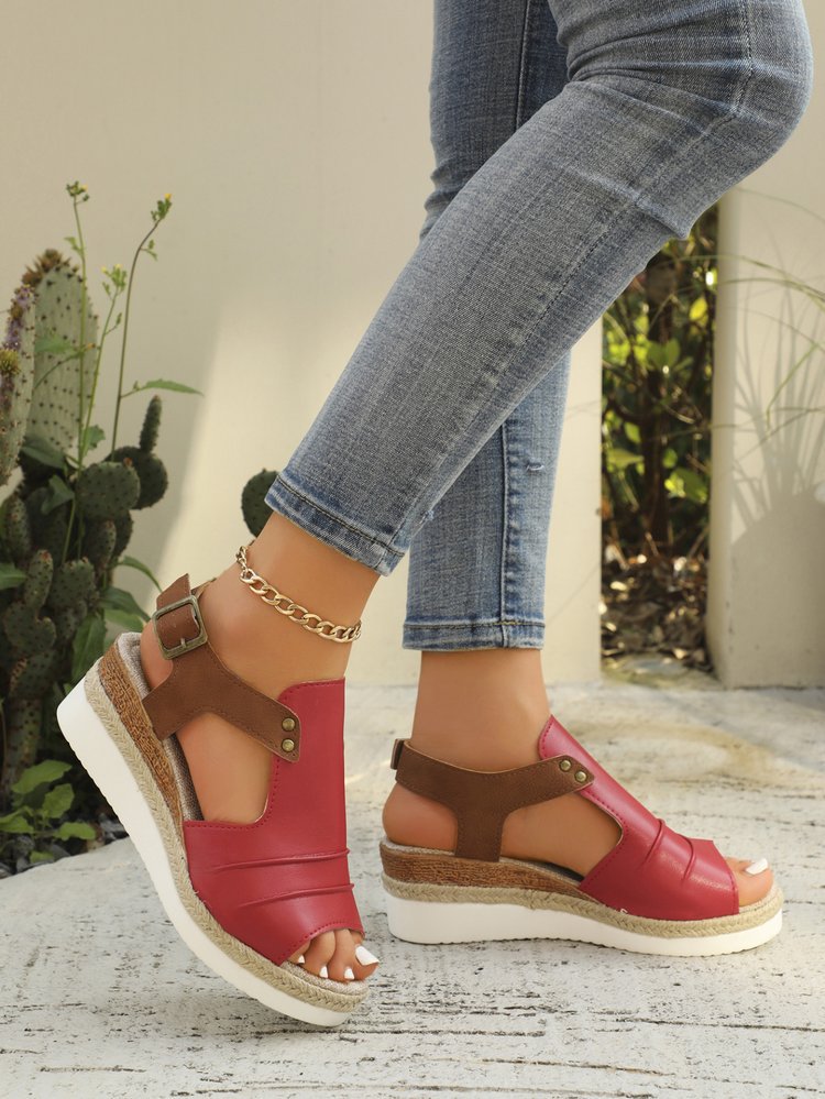Damen Plateau Sandalen EB