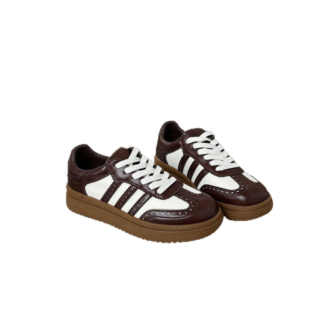 Damen sportliche Retro-Sneakers mit klassischem Design und atmungsaktiver Oberkonstruktion EB