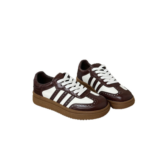 Damen sportliche Retro-Sneakers mit klassischem Design und atmungsaktiver Oberkonstruktion EB