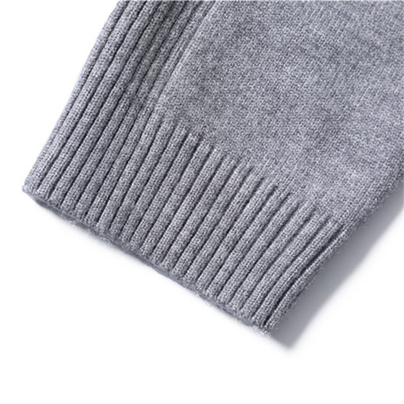 Herren modischer Rollkragenpullover aus feiner Merinowolle EB