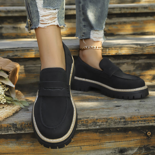 Damen Mokassins mit robustem Profil und trendigem Design EB