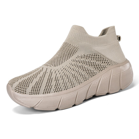 Damen Atmungsaktive Strick-Sneaker mit flexiblem Sohlenprofil EB