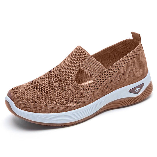 Damen Bequeme und atmungsaktive Knit-Slipper EB