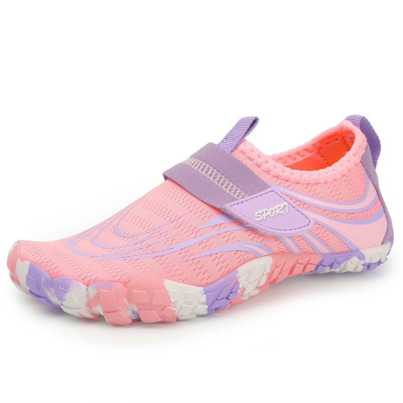 Damen Flexible Aquaschuhe mit rutschfester Sohle und praktischem Klettverschluss EB