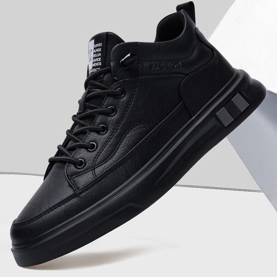 Damen Sportliche Ledersneaker mit atmungsaktiver Sohle EB