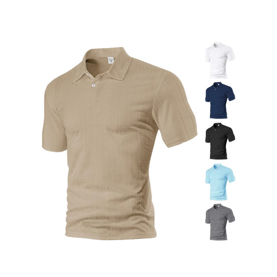 Herren Poloshirt mit strukturiertem Design und modischen Akzenten EB