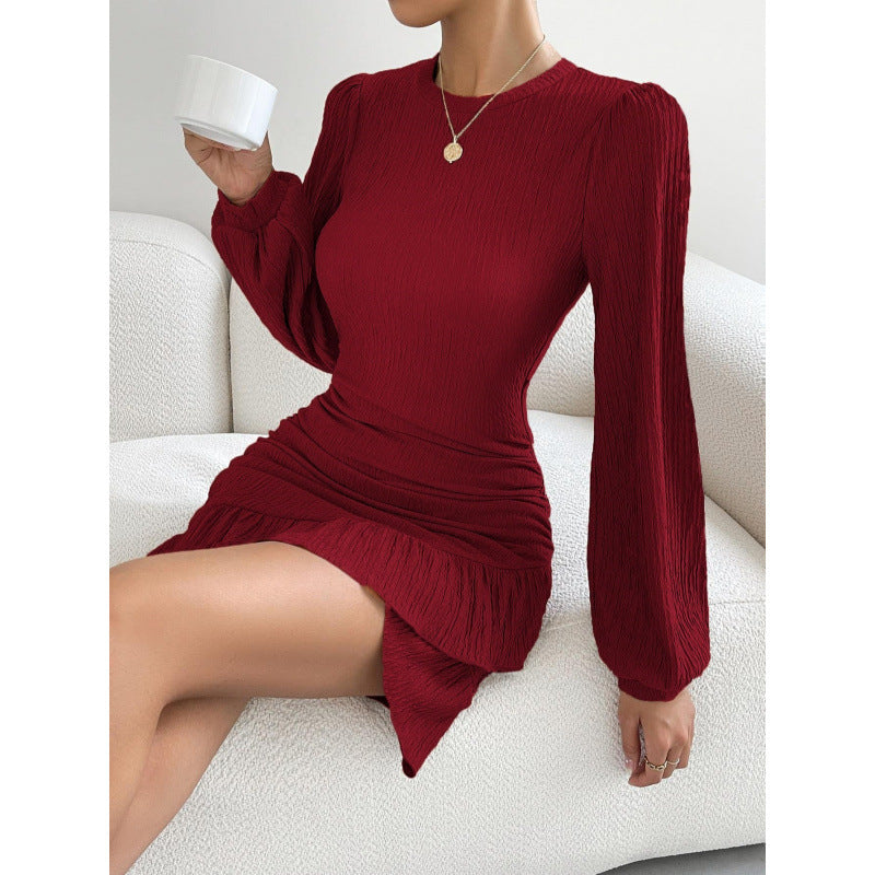 Damen Elegantes Raffiniertes Mini Kleid EB