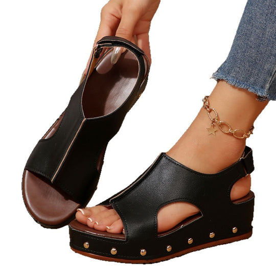 Damen Komfortable Keilsandalen mit modischem Design EB