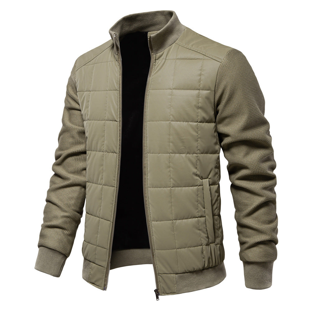 Herren Steppjacke mit sportlichen Details und praktischem Reißverschluss EB