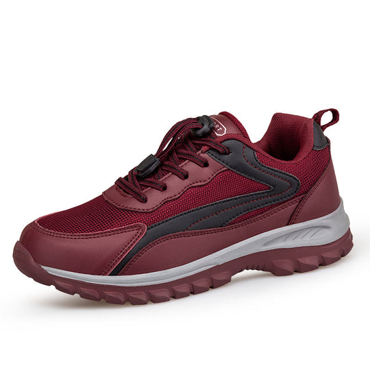 Damen Sportliche Lauf-Sneaker mit atmungsaktiver Mesh-Oberfläche und Schnellschnürsystem EB