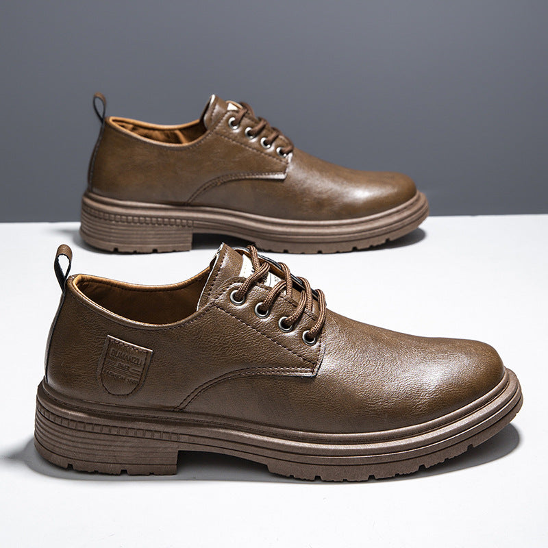 Damen Klassische Lederschuhe mit rutschfester Sohle und elegantem Design EB