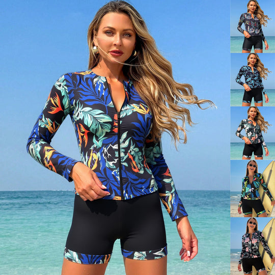 Damen Surfanzug mit floralem Design EB