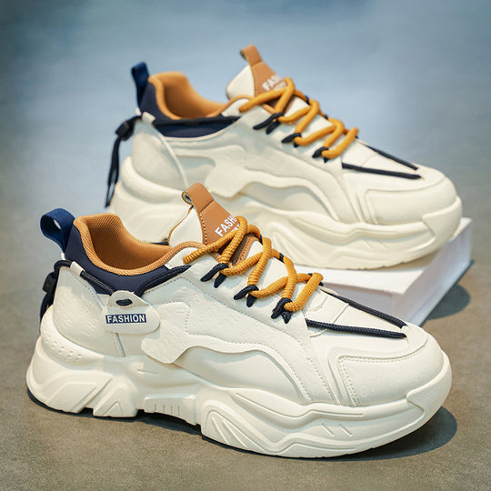 Damen Mode-Sneaker mit strukturiertem Obermaterial und sportlichem Design EB