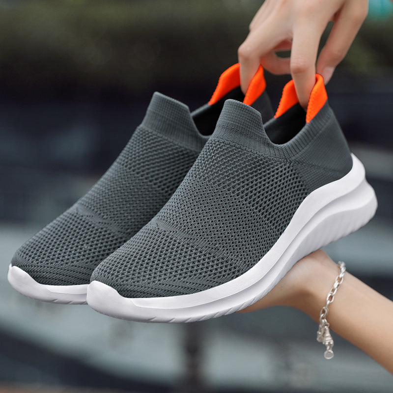 Damen Atmungsaktive Slip-On Sneakers mit stoßdämpfender Sohle EB
