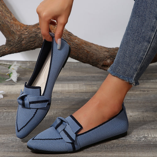 Damen Mokassins mit dekorativem Knoten EB