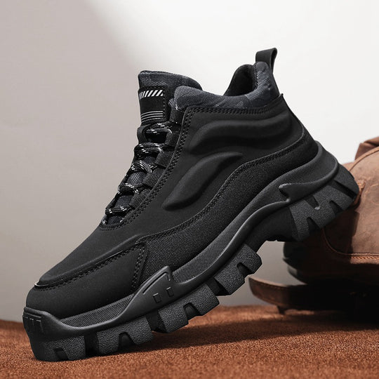 Damen Sportliche hohe Sneakers mit rutschfester Sohle und atmungsaktivem Obermaterial EB