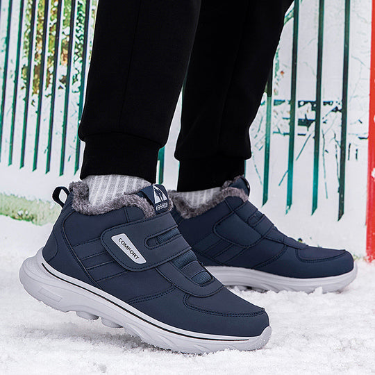 Damen isolierte Winter-Sneaker mit praktischem Klettverschluss und weichem Innenfutter EB