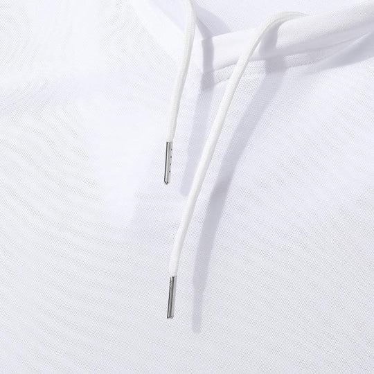 Herren Atmungsaktives Sport-Tanktop mit Kapuze und praktischer Schnürung EB