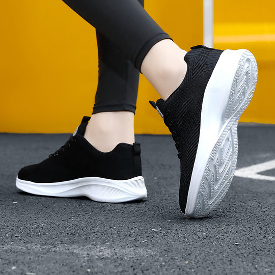 Damen Komfortable Sneakers mit atmungsaktivem Mesh-Obermaterial EB