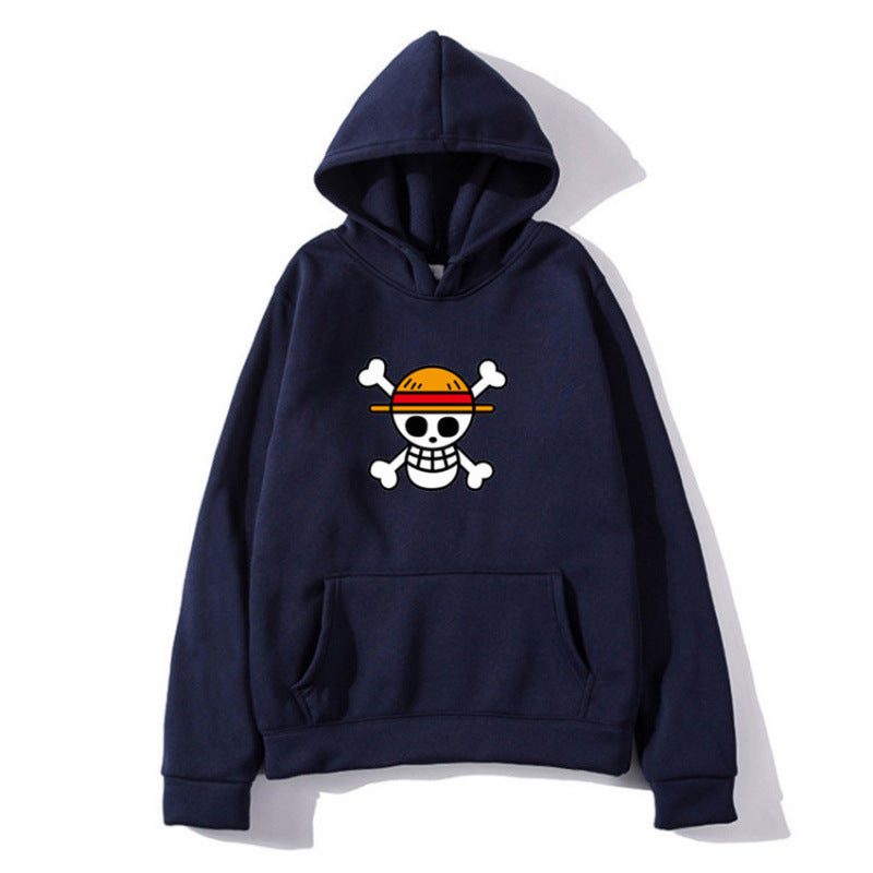 Damen Kapuzenpullover mit kreativem Piratenmotiv und bequemer Passform EB