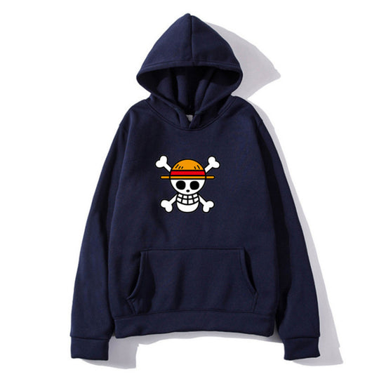 Damen Kapuzenpullover mit kreativem Piratenmotiv und bequemer Passform EB