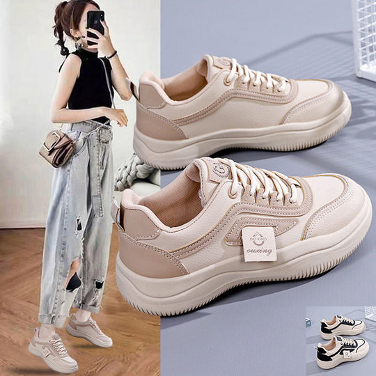 Damen Sportliche Sneaker mit gepolsterter Innensohle und modischem Materialmix EB