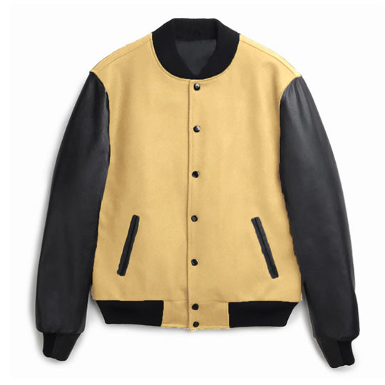 Damen trendige Baseballjacke mit ärmeln und praktischen Eingrifftaschen EB