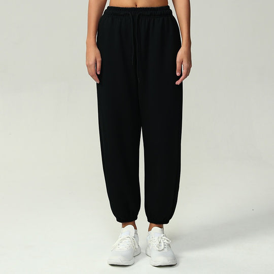 Damen nan atmungsaktive Performance-Joggerhose mit hohem Komfortbund, verstellbarem Kordelzug und elastischen Schlauchbündchen EB