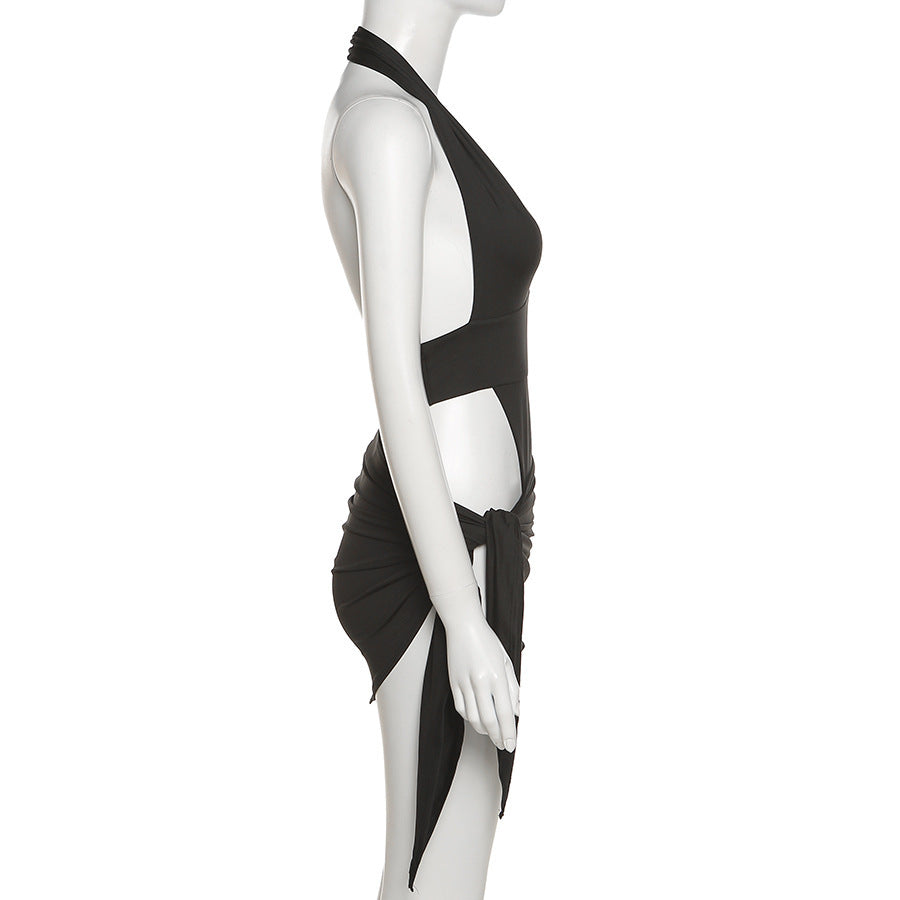 Damen Badeanzug mit tiefem V-Ausschnitt und trendigem Cut-Out EB