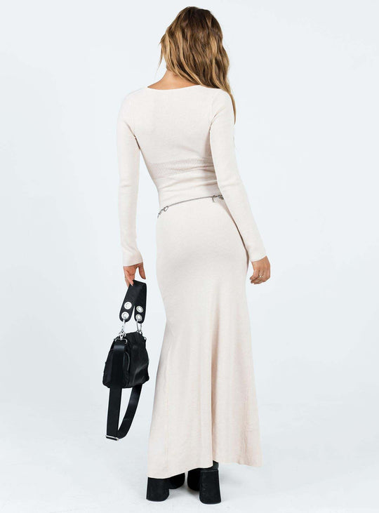 Damen figurbetontes Maxikleid mit elegantem Schlitz und langem Arm EB