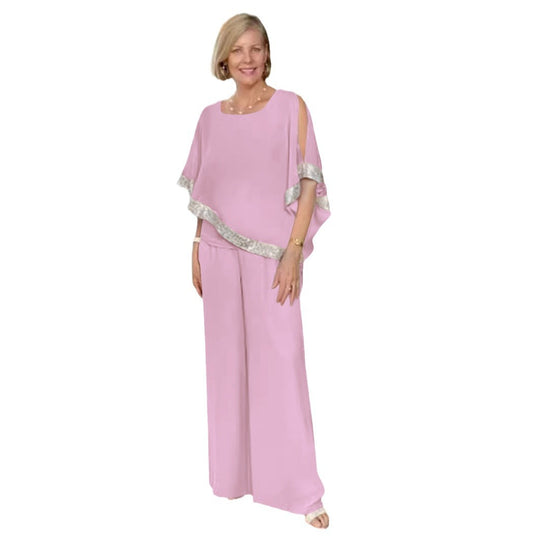 Damen Elegant geschnittenes Zweiteiliges Ensemble EB