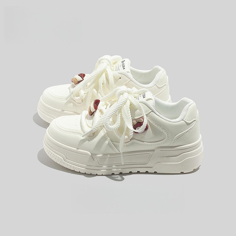 Damen Modische Sneakers mit einzigartigen Schnürdetails und verstärkter Sohle EB