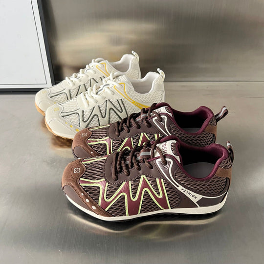 Damen modische Outdoor-Sneakers mit atmungsaktiver Mesh-Oberfläche und rutschfester Sohle EB