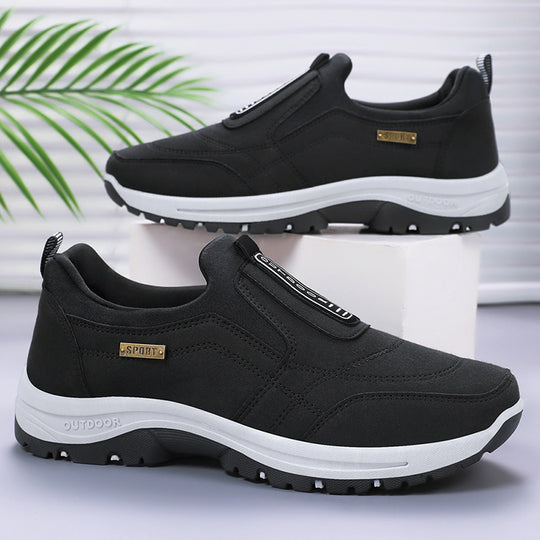 Damen komfortable Slip-On Freizeitschuhe mit rutschfester Sohle EB