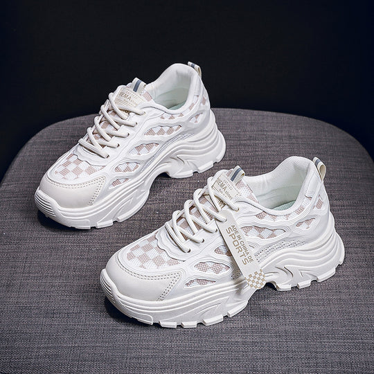 Damen Futuristische Lauf-Sneaker mit atmungsaktivem Mesh und gepolsterter Sohle EB