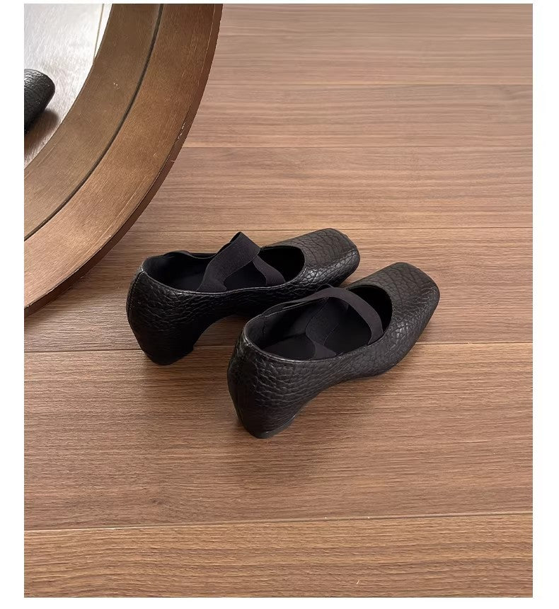 Damen Ballerinas mit gepolsterter Innensohle und elastischem Riemen EB