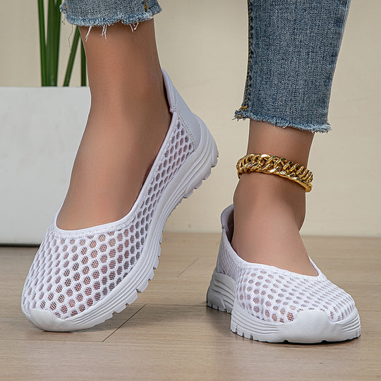 Damen Bequeme Freizeitschuhe mit atmungsaktiver Mesh-Oberfläche EB