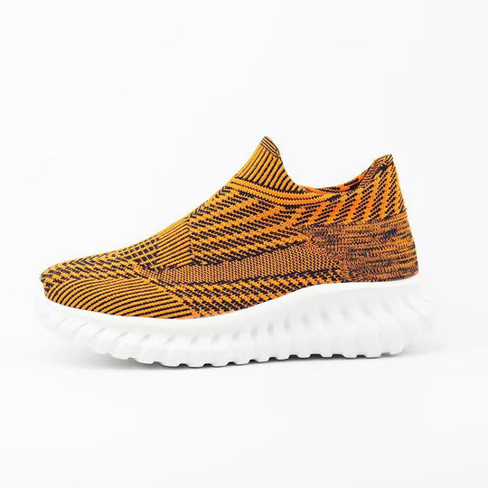 Damen Modische Strick-Sneaker mit rutschfester Sohle EB