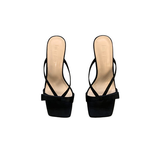 Damen Sling-Sandalen mit schmalen Riemen und eleganter Schleife EB
