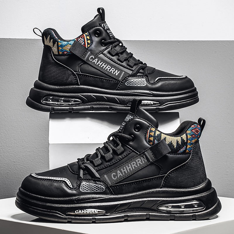 Herren hochgeschnittene Streetstyle-Sneaker mit Luftkapsel-Zwischensohle und tribal-gepolsterter Knöchelmanschette EB
