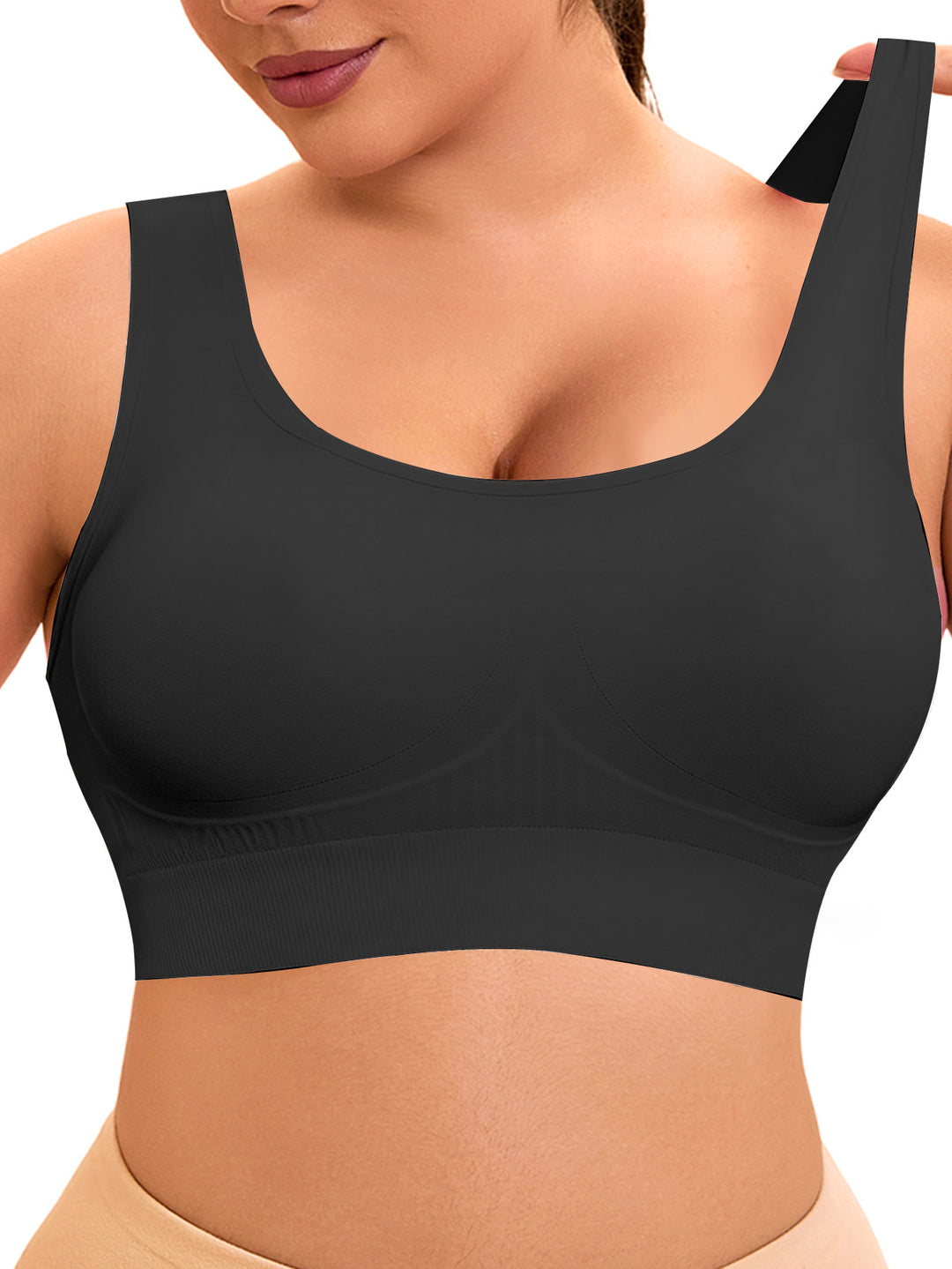 Damen Komfort-BH mit nahtlosem Design und stützendem Unterbrustband EB
